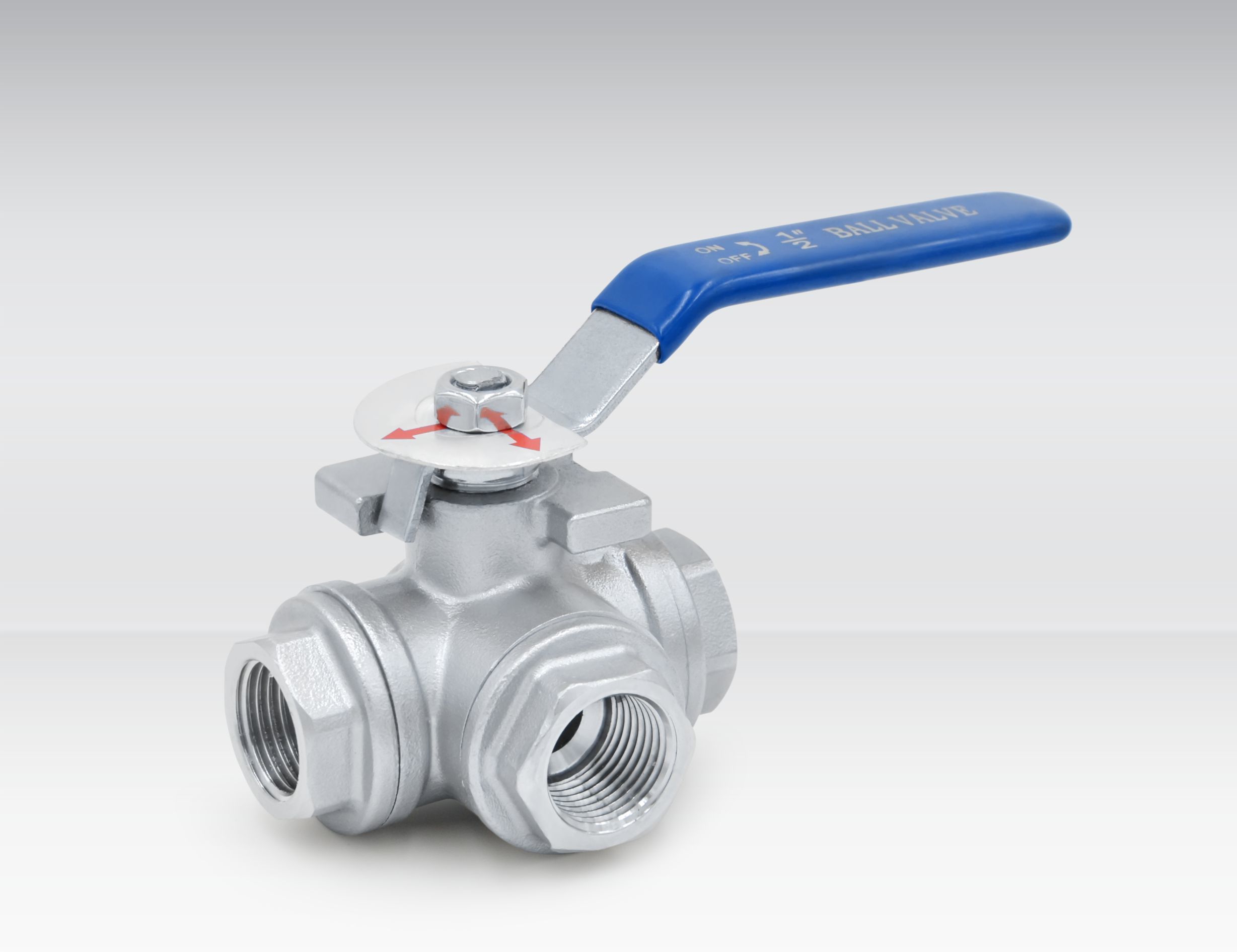 3-Way Ball Valve With Mounting Pad