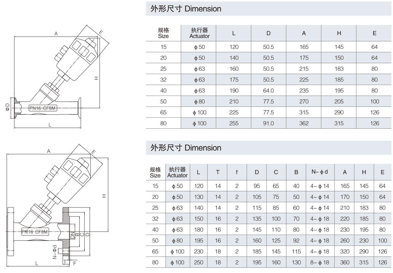 氣動(dòng)角座閥