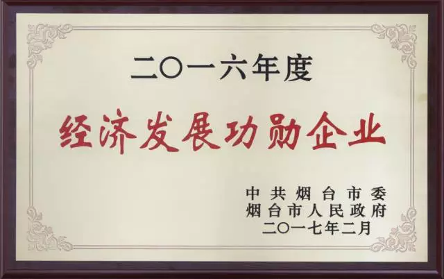 追求卓越謀發(fā)展！ 魯花榮獲煙臺2016年度“經(jīng)濟發(fā)展功勛企業(yè)”