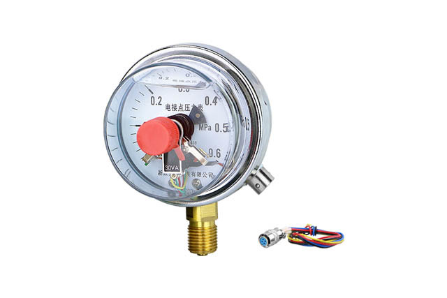 Temperature resistant remote transmission pressure gauge