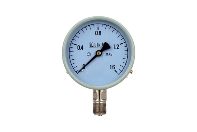 Special gas pressure gauge for vacuum ammonia