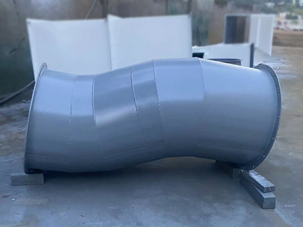 7100 container ship air duct production