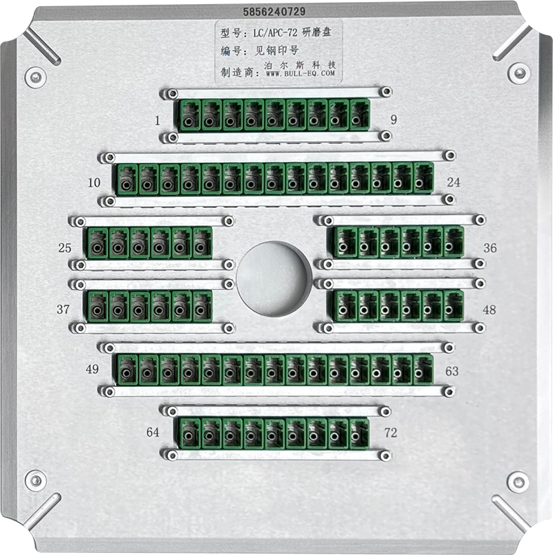 LC/APC-72 Polishing Fixture for 6 inches Bulls-3600 machine