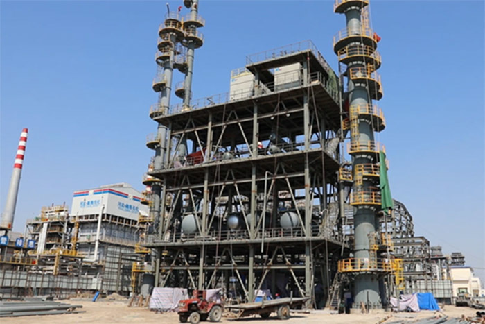 Report on Construction Progress of Light Hydrocarbon Recovery Site