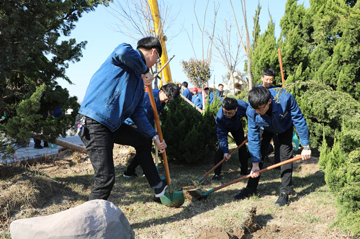 Greening the motherland and beautifying the homeland -- the company organizes the cadres and employees to carry out voluntary tree planting activities