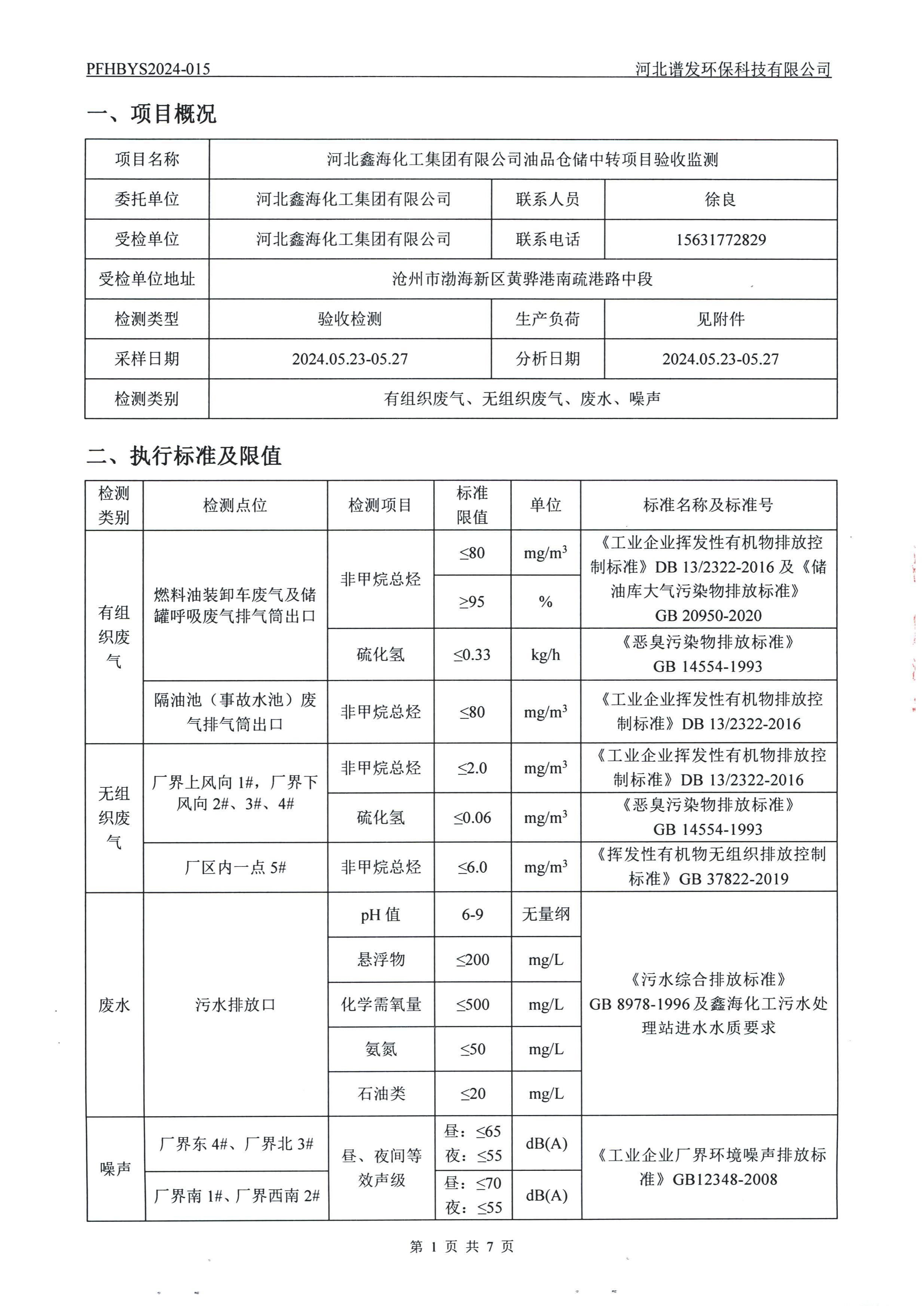 河北188金宝搏化工集团有限公司油品仓储中转项目项目验收