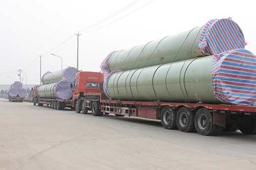 Application performance of exported overseas FRP pipes