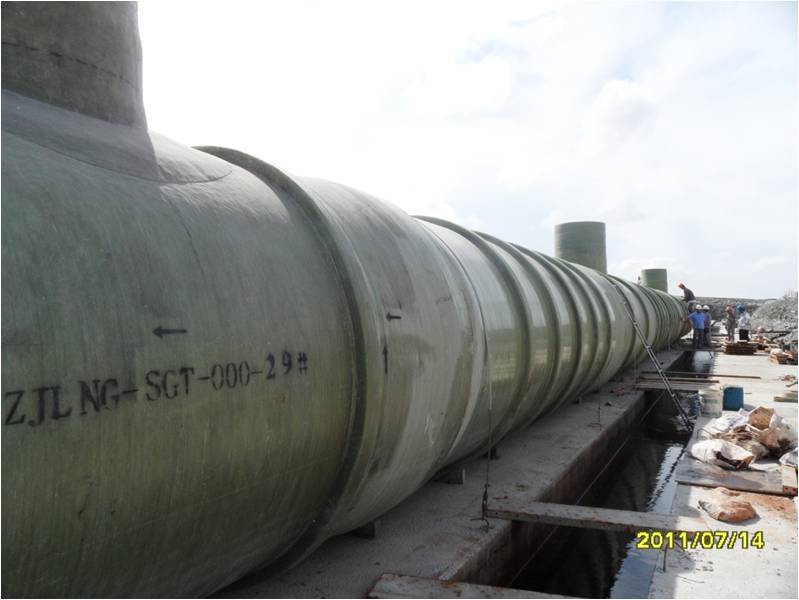 Performance of fiberglass reinforced plastic pipes for domestic liquefied natural gas (LNG)