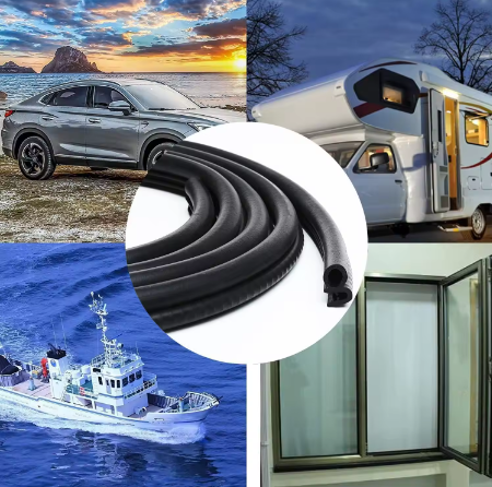 New Arrival Customized Black epdm bulb sealing strip for automotive and cabinet door