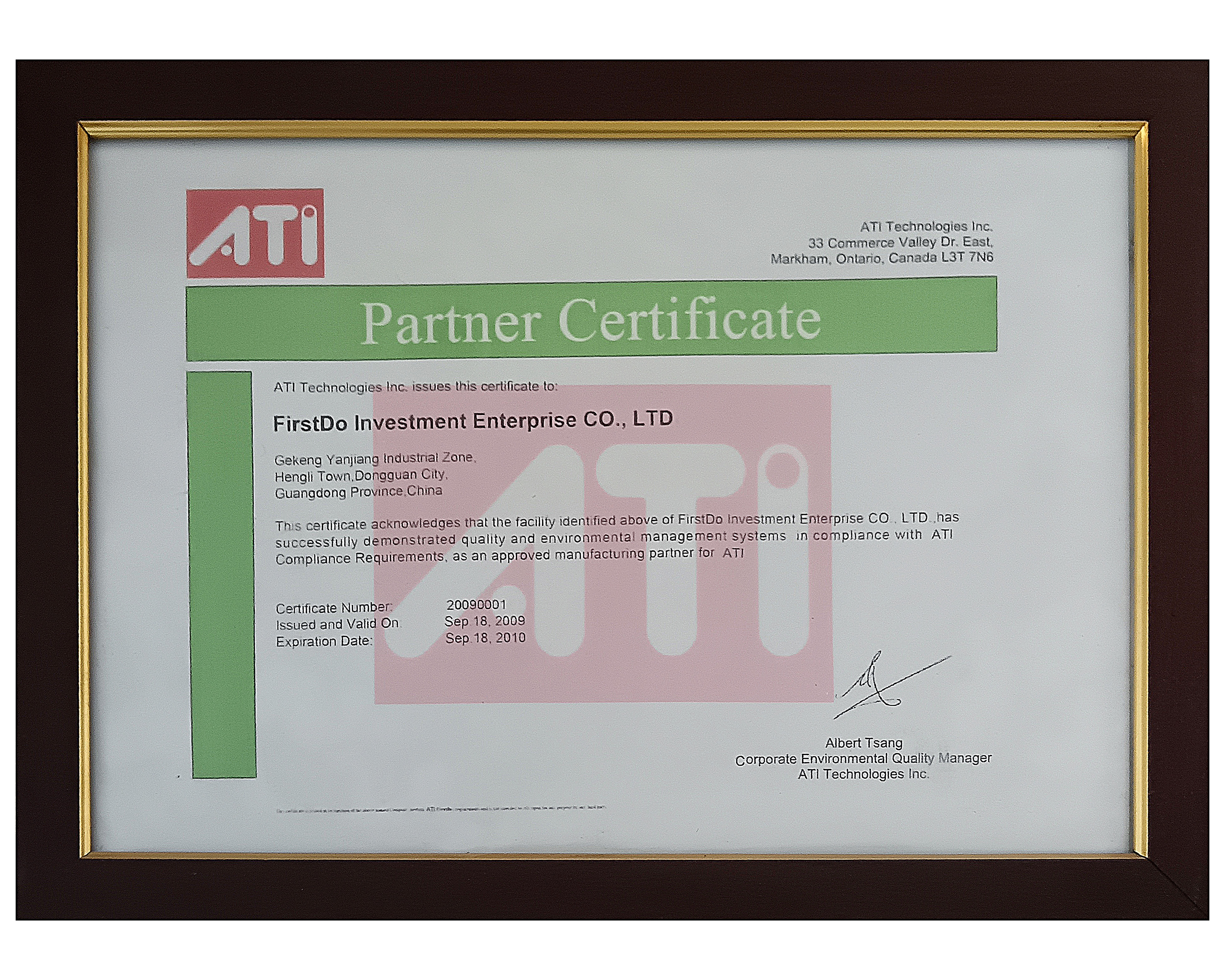 ATI Qualified Supplier