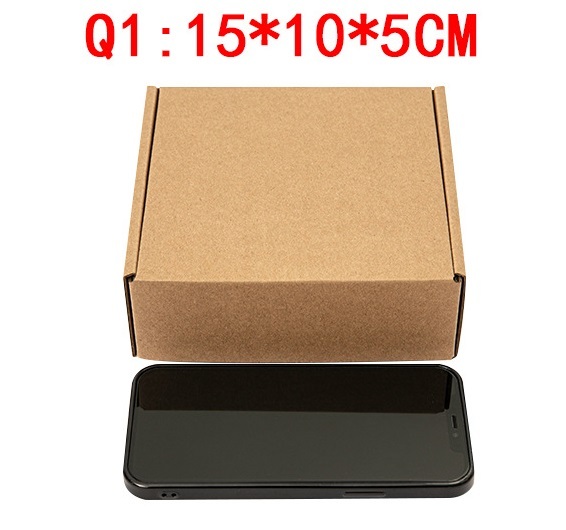 Express box in stock rectangular clothing packaging box cosmetics small packaging carton flat zipper color airplane box