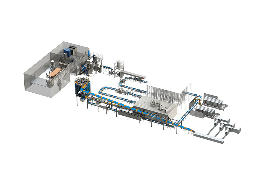 Automaitic Hamburg&Hot Dog Production Line bakery equipment