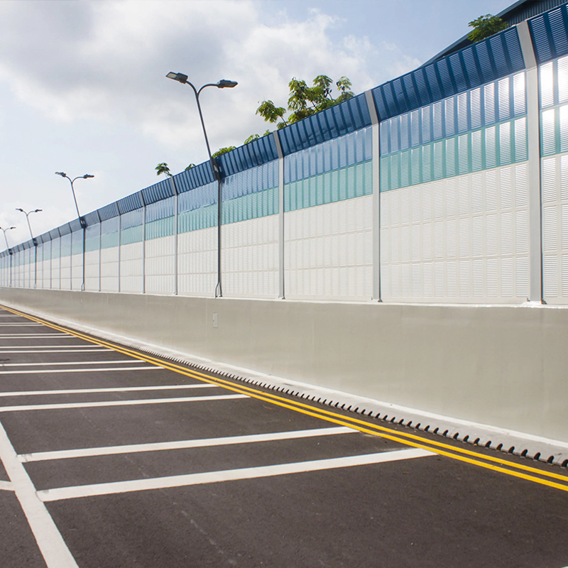 Acrylic acoustic barrier for outdoor fiberglass noise absorption fence wall