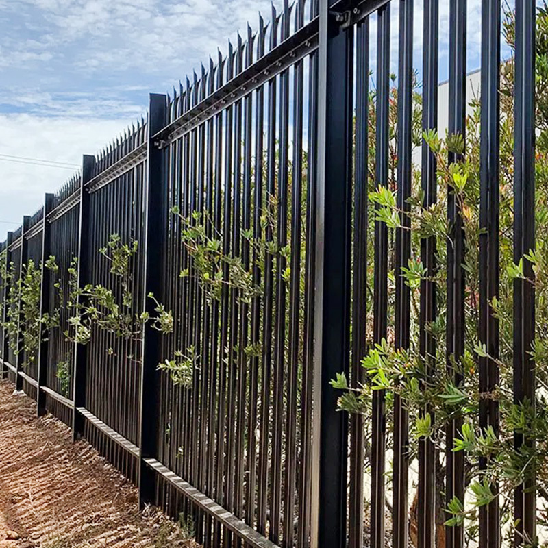 Wholesale Europe high security steel palisade fence hot dipped galvanized palisade fencing for garden