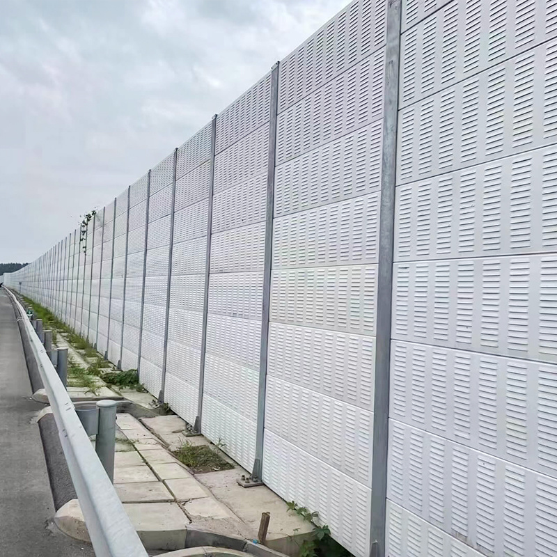 Galvanized and powder coating noise barrier panels durable metal sheet for outdoor acoustic barrier