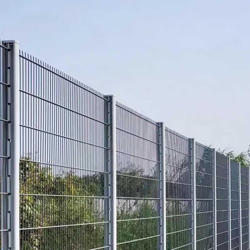 Hot dipped galvanized 868 2D double wire mesh fence powder coated 656 fence for sale