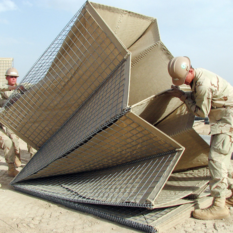 High Tensile galvanized defensive barrier Sand Bastion Explosion proof sand wall