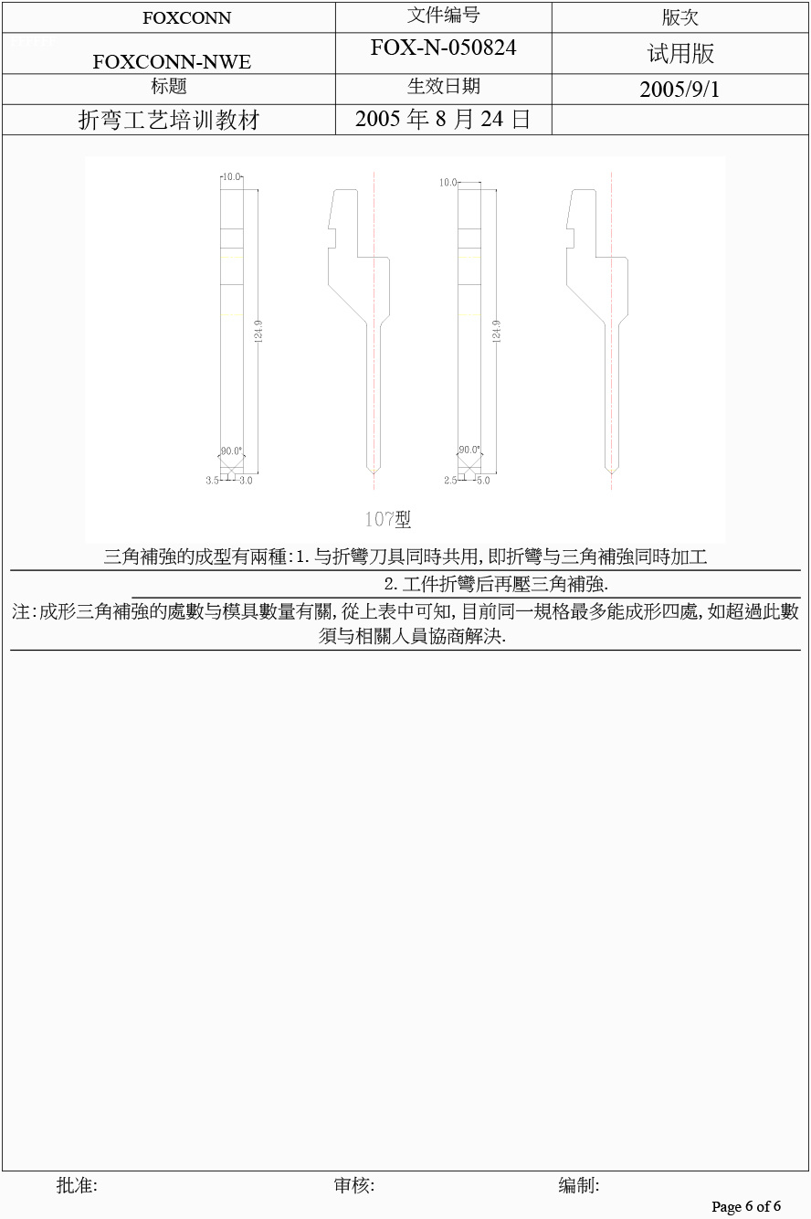 折彎工藝培訓(xùn)教材