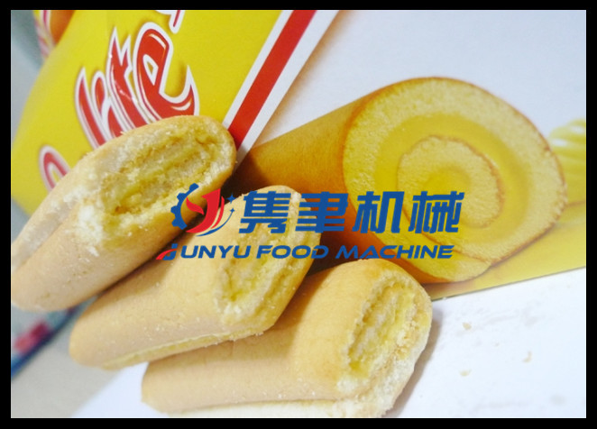 全自動(dòng)切塊夾心瑞士卷蛋糕成套設(shè)備