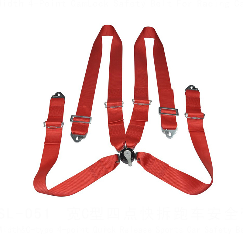 Width&C- type 4-point Quick Re lease Sports Car Safety Belt