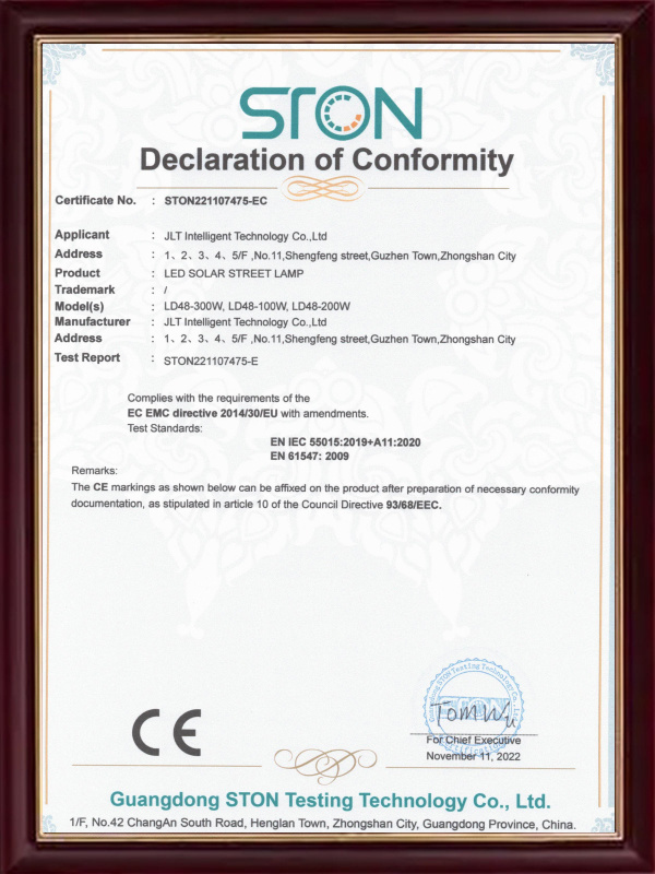 LD48-300W  Certificate