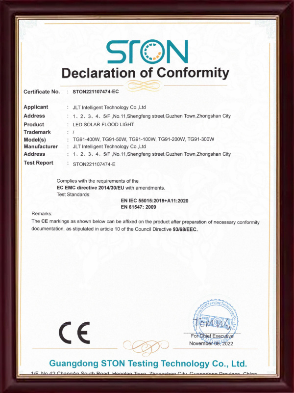 TG91-400W  Certificate-2