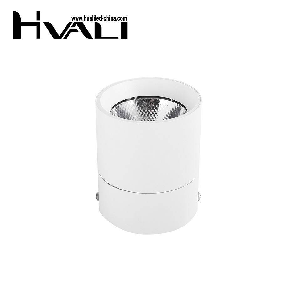 HUALI Anti-glare Adjustable 360 Degree Aluminum LED Spot Light Ceiling Surface Mounted Folding LED Downlight