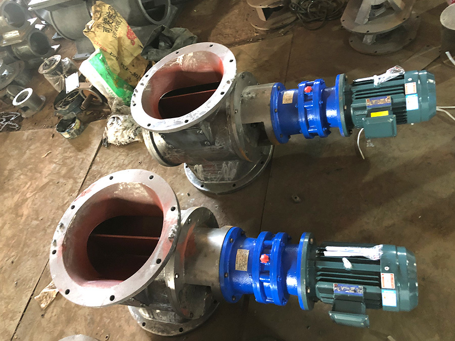 Electric ash discharge valve