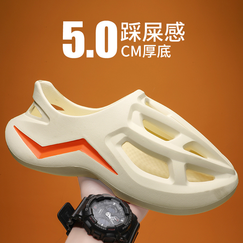 椰子款洞洞鞋夏季外穿防滑包头潮拖鞋40-45