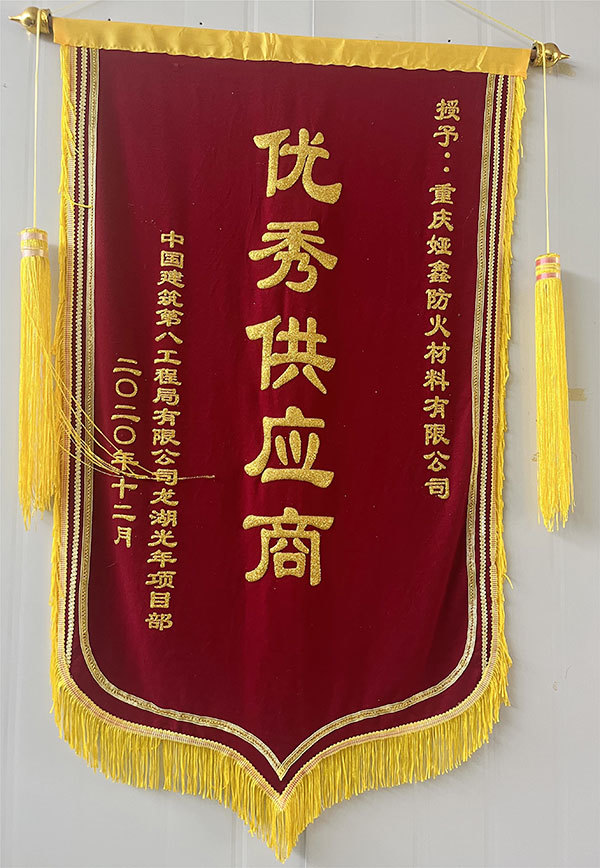 龍湖光年優(yōu)秀供應商獎旗