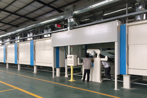 Automobile coating curing line - corrugated pressing filter paper