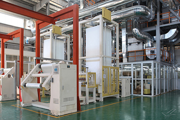 Half a piece of vertical curing FR - 4 glass fiber cloth gluing machine