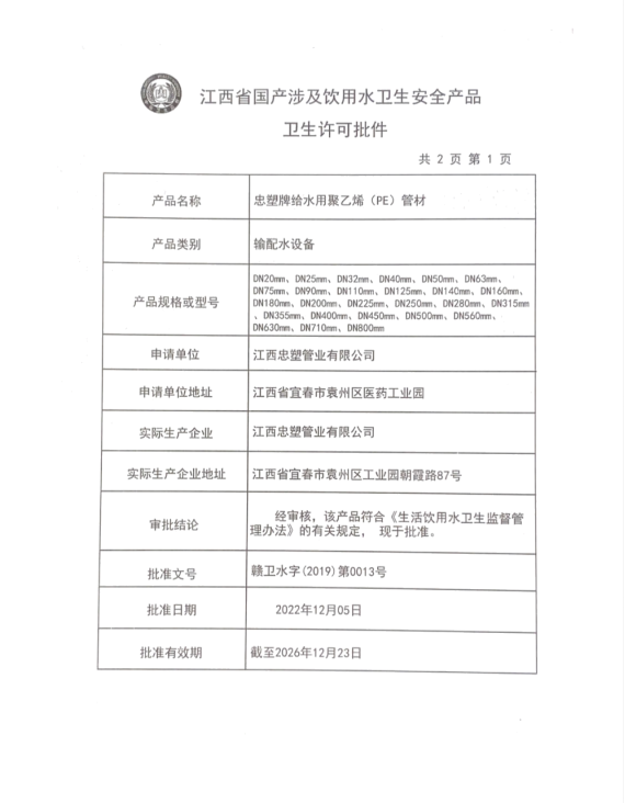 排水批復1