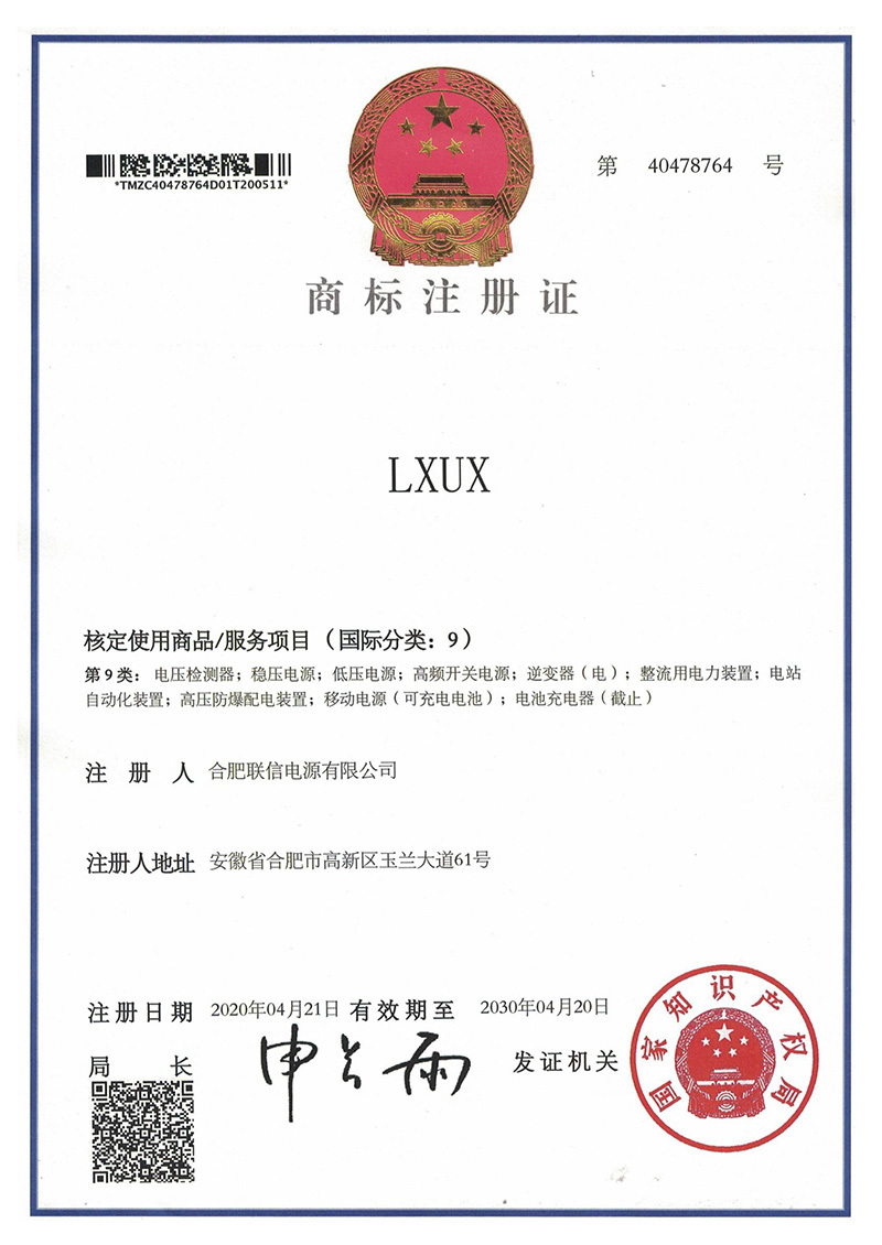 Trademark Certificate