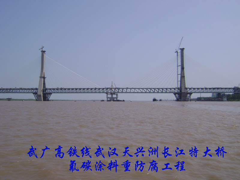 武广高铁线武汉天兴洲长江特大桥氟碳涂料重防腐工程
