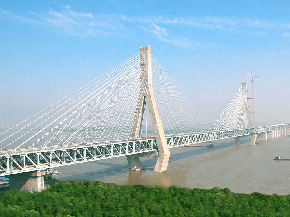 Wuhan Tianxingzhou Yangtze River Bridge
