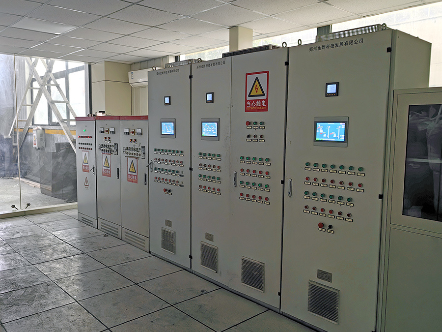 Control room of crushing line