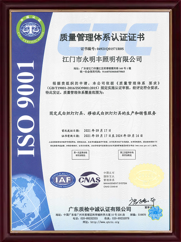 ISO 9001中