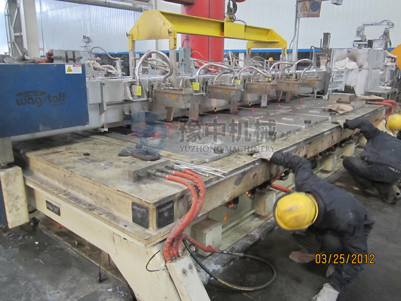 Slab mold tooling commissioning for Zhongfu Industrial