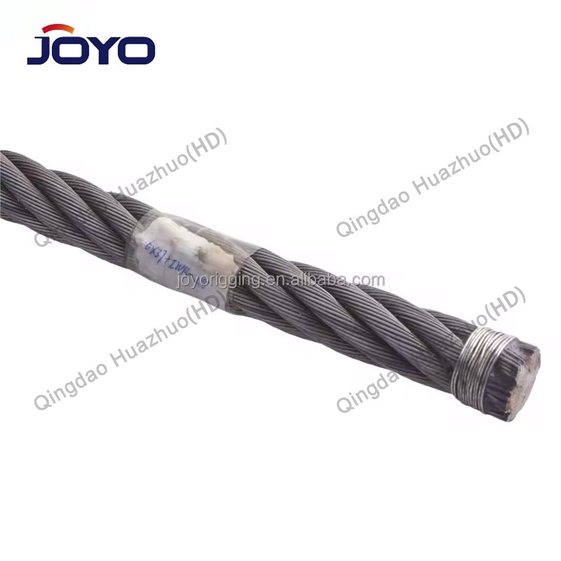 Ungalvanized 6X37+IWRC preformed steel wire rope_Qingdao Huazhuo HD