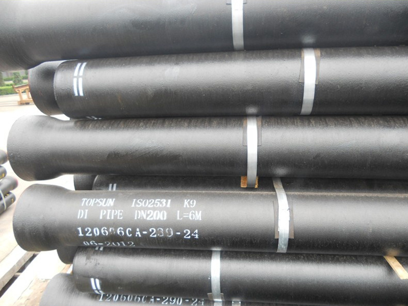 BS EN598 DN80-DN2600 CLASS K9 C40 CAST DUCTILE IRON PIPE WITH FACTORY PRICE