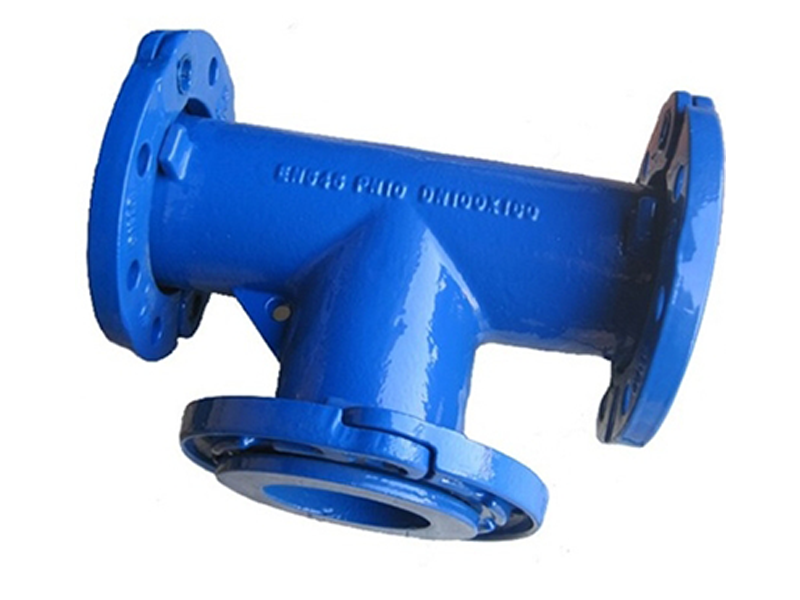 EN545 Standard Ductile Iron Pipe Fittings All Loosing Flange Fitting Flanged Tee
