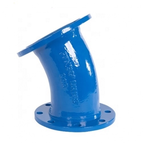 ISO2531 Ductile Iron Pipe Fitting Double Flange 45 Degree Elbow Bend for Water Pipe