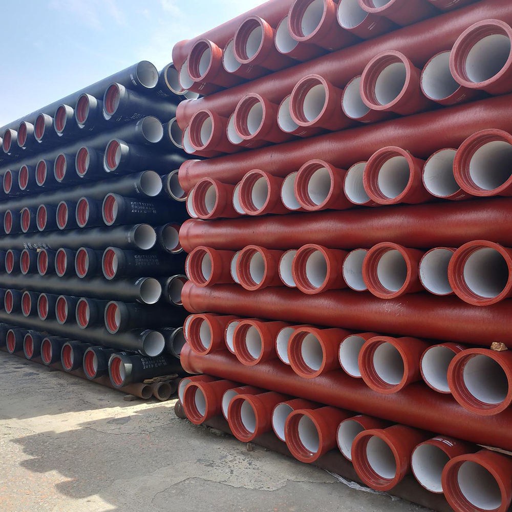 Factory Price ISO2531 DN80-DN2600 Large diameter class k9 Push on ductile cast iron pipeFactory Price ISO2531 DN80-DN2600 Large diameter class k9 Push on ductile cast iron pipe