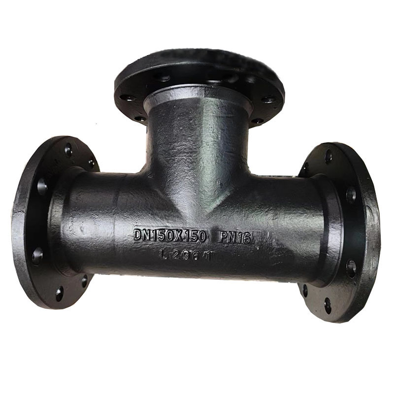 ISO2531 Ductile Iron Pipe Fitting All flanged Equal Tee