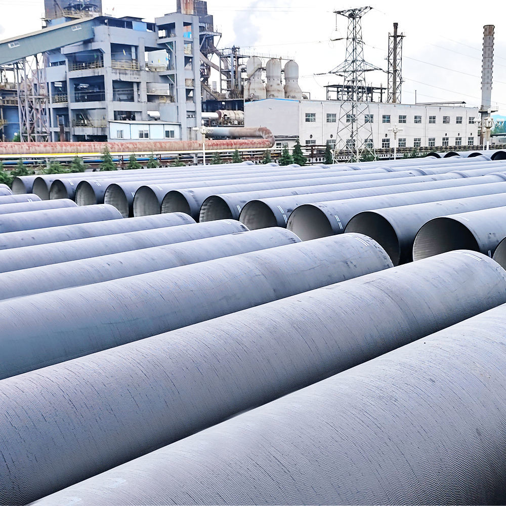 China ISO2531 EN545 EN598 C25/C30/C40/K9 Ductile iron pipes with coat spray zinc coating