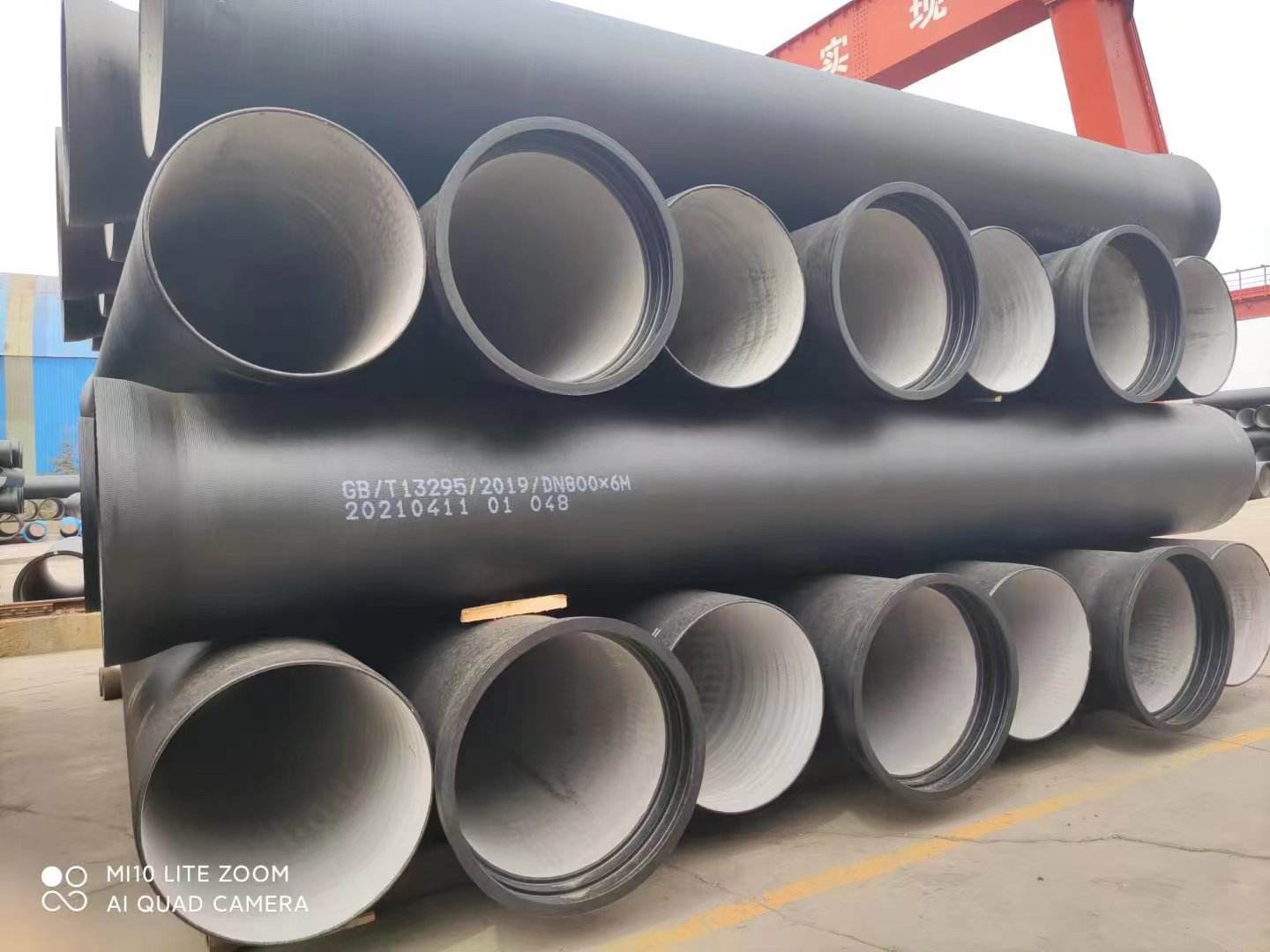 High Standard K9 Ductile Iron Pipe Dn250mm Large Diameter Hot Rolled Ductile Casting Pipes