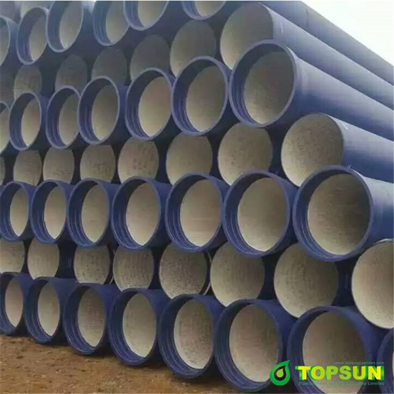 ISO2531 EN545 K9 C40 T-TYPE DUCTILE IRON PIPES  AND FITTINGS SOCKET CASTING PIPE