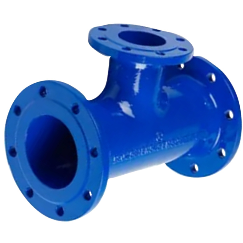 Hot sale China Ductile Iron Pipe Fittings All Flange Tee for Pipe Casting Technics Sewage systems Fire protection Steam lines