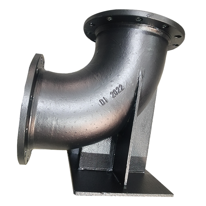 Factory Price Ductile iron Double Flanged Pipe Fitting 90 Degree DI Duckfoot Bend